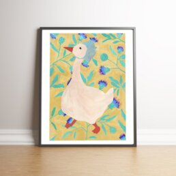 Atelier Mave - Duck on Floral Background 4