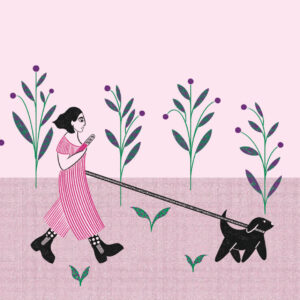 Nicole Marra-Walking the dog