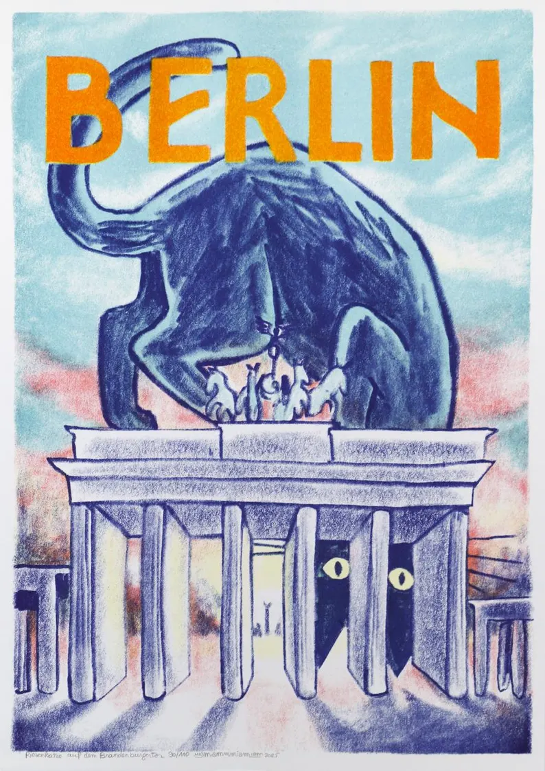 Katze Brandenburger Tor